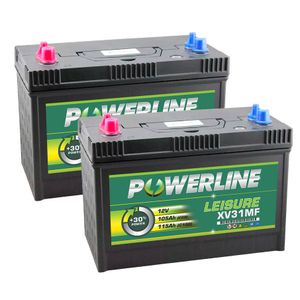 Pair of XV31MF Powerline Leisure Battery 12V