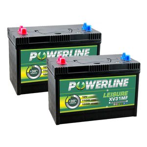 Pair of XV31MF Powerline Leisure Battery 12V