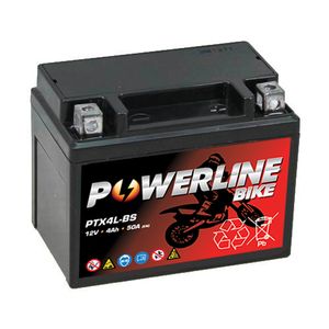 PTX4L-BS Powerline Motorcycle Battery 12V 4Ah