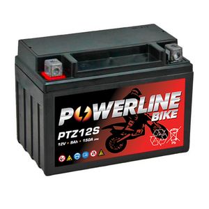 PTZ12S Powerline Motorcycle Battery 12V