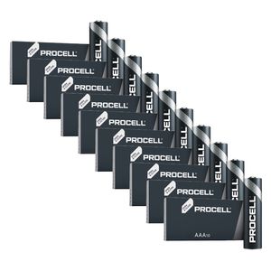 100x Duracell Procell General Purpose AAA Batteries