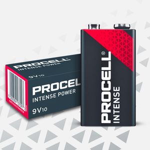 10x Duracell Procell Intense 9V Batteries MN1604INT