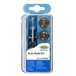 H7 (477) & H1 (448) 12V RING Double Headlight Bulbs & Fuses Mini Kit BU053