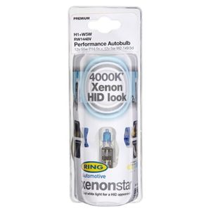 H1 (448) Plus W5W Sidelights RING Xenon4400 HID Look Auto Halogen Headlight Bulbs RW1448V