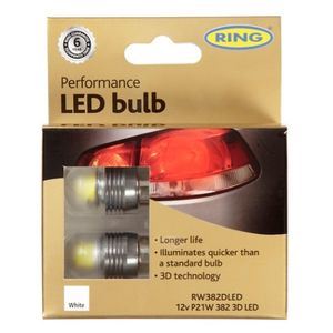 P21W (382) 12V RING Performance LED Signalling Bulbs RW382DLED