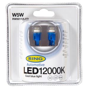 W5W (501) 12V RING LED12000K Sidelight & Interior Bulbs RW50112LED