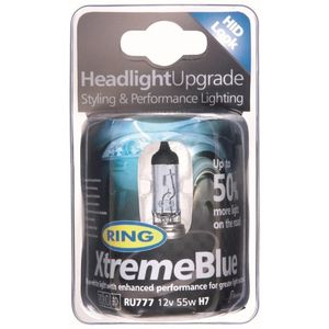 H7 (477) RING XtremeBlue +50% Halogen Styling Headlight Bulb RU777