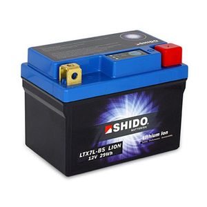 LTX7L-BS Shido Lithium Motorcycle Battery LiFePO4 LTX7L-BS