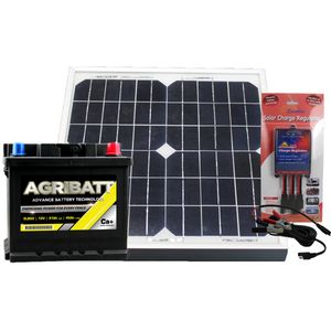 AgriBatt Electric Fence Solar Battery Kit ELB50 12V 50Ah c100