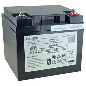 ULTRAMAX LI50-12BLU Lithium Battery 50Ah SLAUMXLI50-12BLU (Bluetooth)