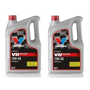 2x Valvoline VR1 Racing 10W-60 Semi Synthetic Engine Oil 873339 - 5L