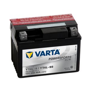 YT4L-BS Varta Powersports AGM Motorcycle Battery 503 014 003