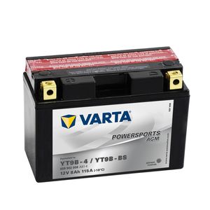 YT9B-BS Varta Powersports AGM Motorcycle Battery 509 902 008 (GT9B-4)