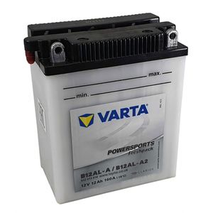 YB12AL-A Varta Powersports Freshpack Motorcycle Battery 512 013 016 (YB12AL-A2) B12AL-A