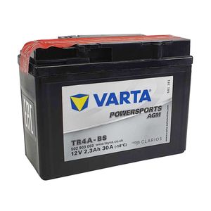 YTR4A-BS Varta Powersports AGM Motorcycle Battery 503 903 004 (502 903 003) TR4A-BS