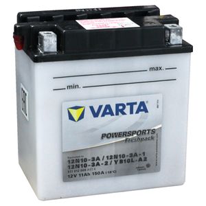 YB10L-A2 Varta Powersports Freshpack Motorcycle Battery 511 012 009 (12N10-3A-2, 12N10-3A)