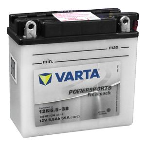 12N5.5-3B Varta Powersports Freshpack Motorcycle Battery 506 011 006