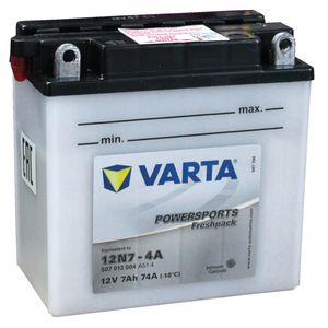 12N7-4A Varta Powersports Freshpack Motorcycle Battery 507 013 004