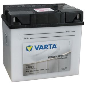 YB60-N24L-A Varta Powersports Freshpack 53030 Motorcycle Battery 530 030 030 (B68-12, BMW)