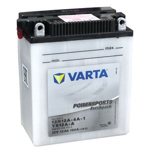 YB12A-A Varta Powersports Freshpack Motorcycle Battery 512 011 012 (12N12A-4A-1)