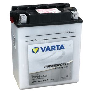 YB14-A2 Varta Powersports Freshpack Motorcycle Battery 514 012 014