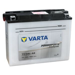YB16AL-A2 Varta Powersports Freshpack Motorcycle Battery 516 016 012