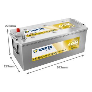 LA170 Varta Professional Dual Purpose AGM Leisure Battery 840170100