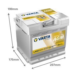 LA50 Varta Professional Dual Purpose AGM Leisure Battery 840050054