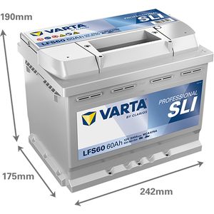 LFS60 Varta Professional Starter DC Leisure Battery 60Ah (930 060 054)
