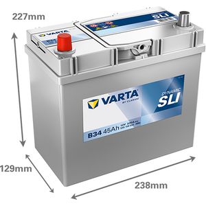 B34 Varta Dynamic SLI Car Battery 12V 45Ah (545158033) (049 057)