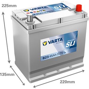 Type 048H Varta Dynamic SLI Car Battery 12V 45Ah  (Short Code: B23)  (Varta DIN: 545 077 030)