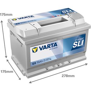E9 Varta Dynamic SLI Car Battery 70Ah (570 144 064) (100)