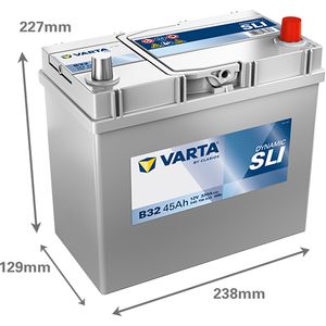 B32 Varta Dynamic SLI Car Battery 12V 45Ah (545156033) (048 053)