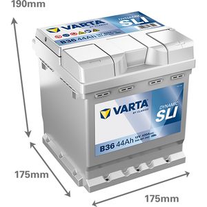 B36 Varta Dynamic SLI Car Battery 12V 44Ah (544401042) (002L 202)