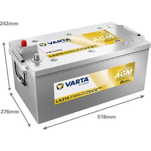 LA210 Varta Professional Dual Purpose AGM Leisure Battery 840 210 120