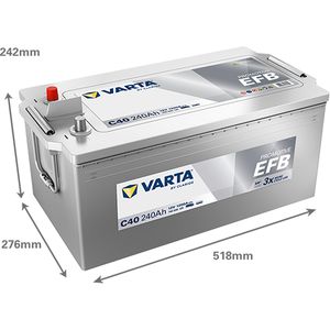 C40 VARTA PROMOTIVE EFB 12V 240Ah 740 500 120 (E9N)