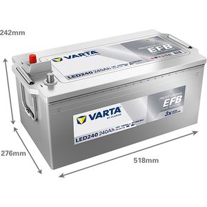 LED240 Varta Professional Dual Purpose EFB Leisure Battery 240Ah (930240120)