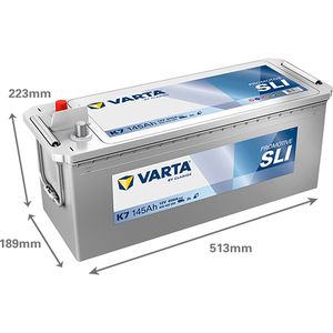 612SHD (K7) VARTA PROMOTIVE SUPER HEAVY DUTY BATTERY 12V 145Ah 645400080