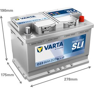 D33 VARTA PROMOTIVE BLACK 12V 66Ah 566 047 051