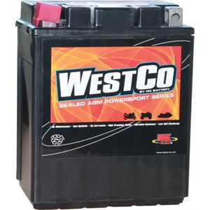 YB14-A2 / YB14-B2 / 12V14-A2 Westco Classic AGM Motorcycle Battery 12V 14Ah