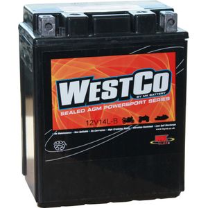 YB14L-A2 / 12V14L-B / 12N14-3A Westco Classic AGM Motorcycle Battery 12V 12Ah