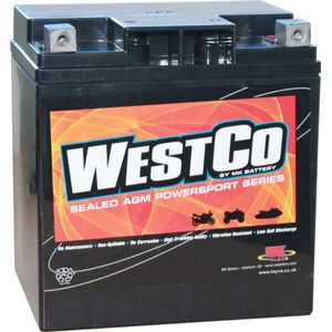 12VX30LB Westco Motorcycle Battery 12V 30Ah - Replaces YIX30L-BS