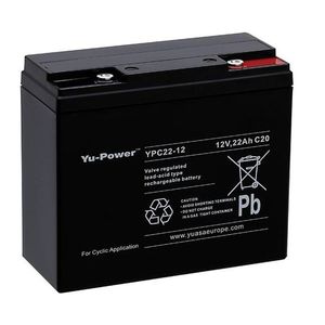 Yuasa YPC22-12 Cyclic VRLA/Golf Battery 12V 22Ah