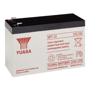Yuasa NP7-12 Valve Regulated Lead Acid Battery 12V 7Ah
