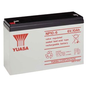 Yuasa NP10-6 6V 10Ah Lead Acid Battery