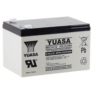 Yuasa REC14-12 Cyclic AGM VRLA Battery 12V 14Ah