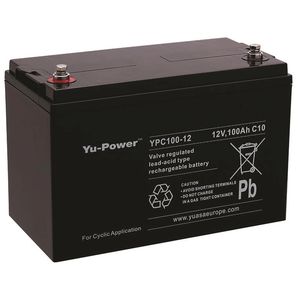 YPC100-12 Yuasa YuPower Cyclic VRLA 100-12 Battery