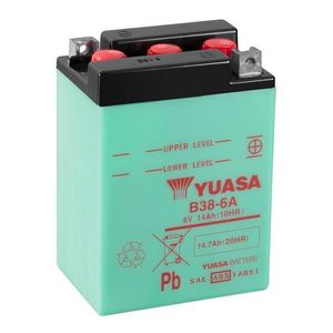 Yuasa B38-6A 6V Motorcycle Battery