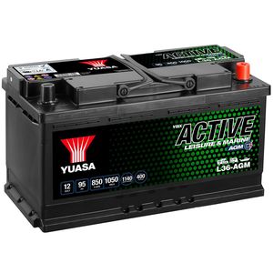 L36-AGM Yuasa Leisure Battery 12V 95Ah