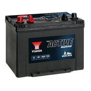 M26-80S Yuasa Active Marine Battery 12V 80Ah